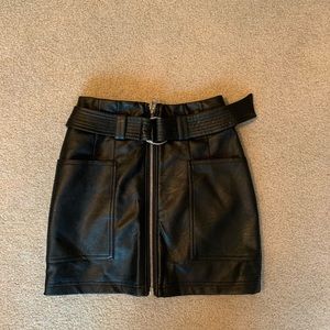 Topshop Leather Skirt